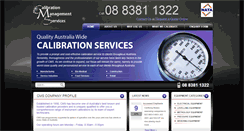 Desktop Screenshot of calibrationmanagement.com.au
