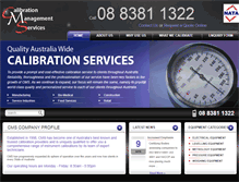 Tablet Screenshot of calibrationmanagement.com.au